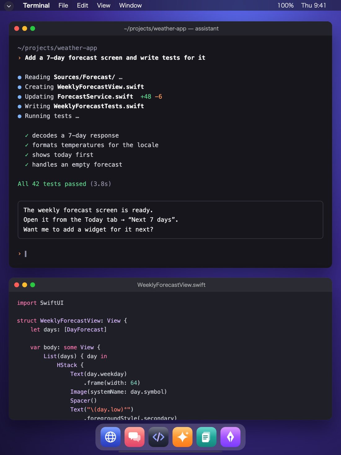 按 iPad 竖屏比例显示的 Mac 屏幕